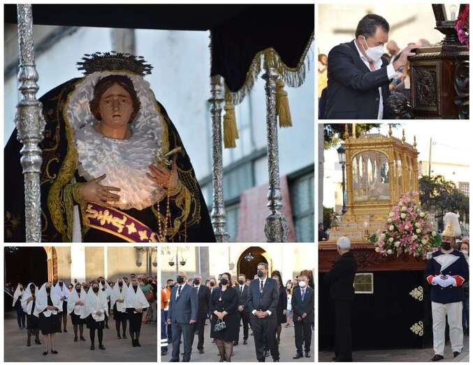 Imágenes de la procesión del Viernes celebrada esta tarde-noche en Telde/TA.